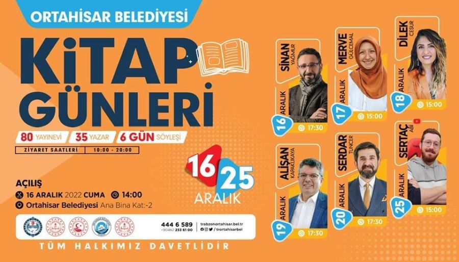 Yazarlarla, okurlar ‘Kitap Günleri’nde buluşacak!