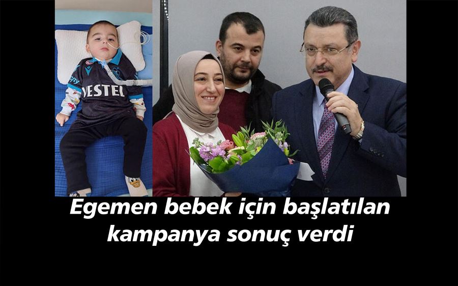 Egemen bebek için başlatılan kampanya sonuç verdi