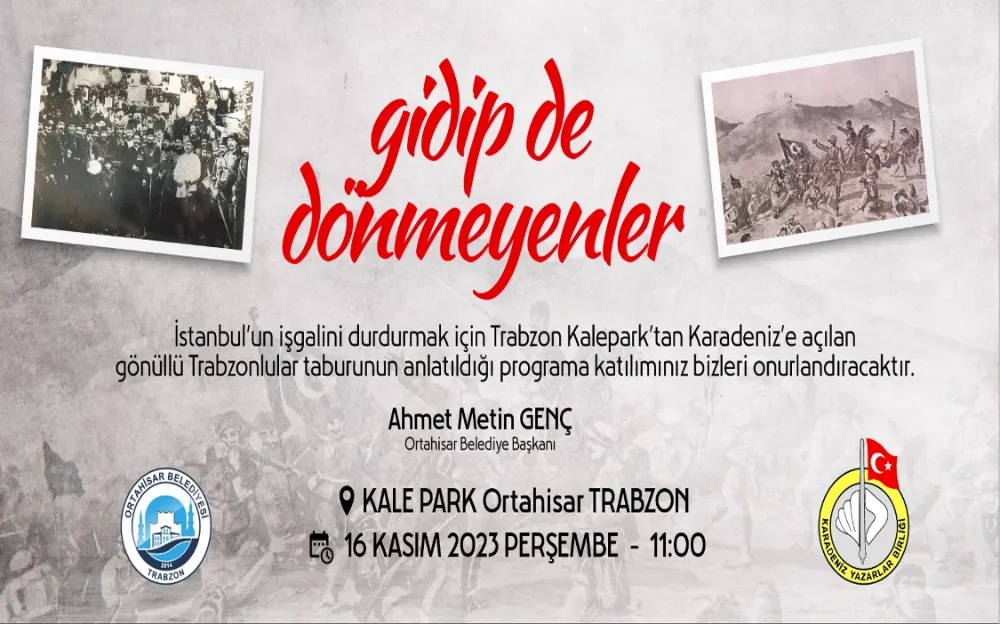 GİDİP DE DÖNMEYENLERİ ANLATACAKLAR 