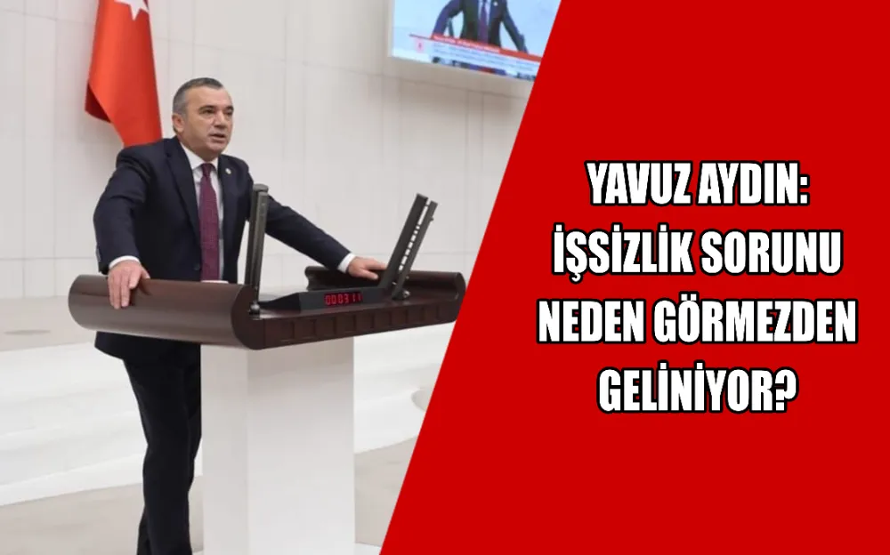 YAVUZ AYDIN: İŞSİZLİK SORUNU NEDEN GÖRMEZDEN GELİNİYOR?