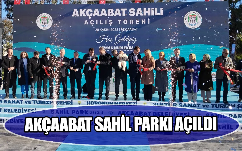 AKÇAABAT SAHİL PARKI AÇILDI