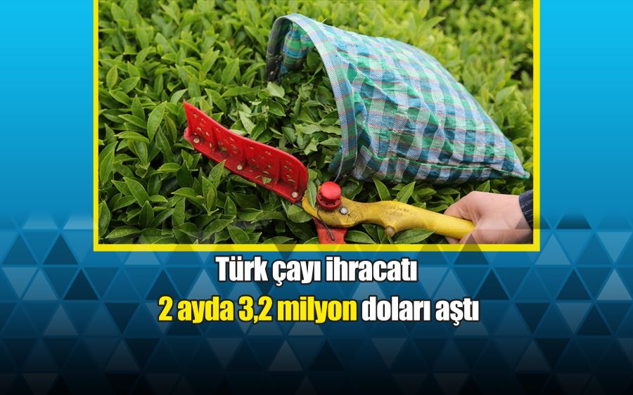 Türk çayı ihracatı 2 ayda 3,2 milyon doları aştı