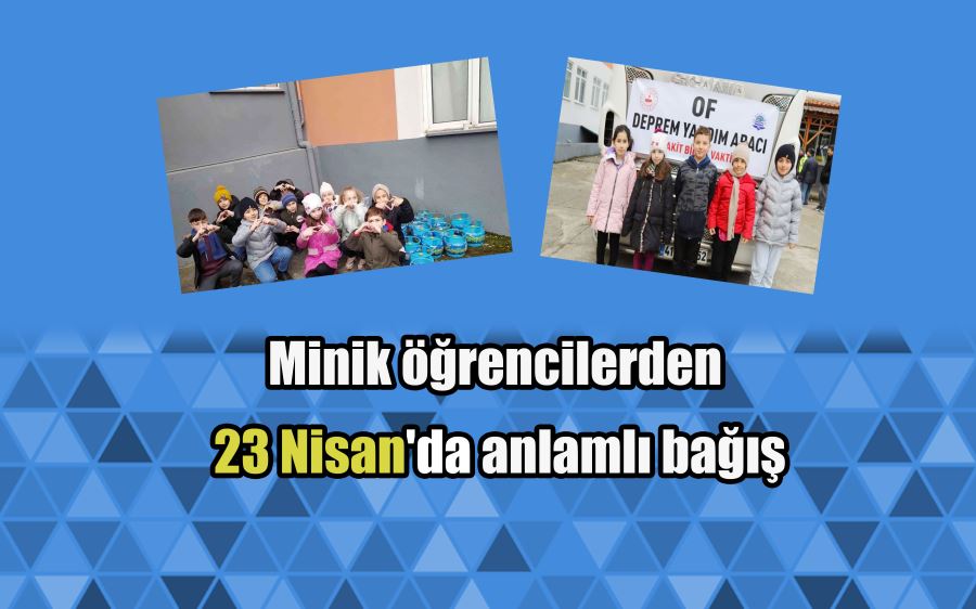 Minik öğrencilerden 23 Nisan