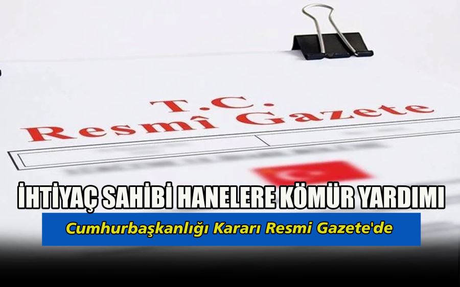 İhtiyaç sahibi hanelere kömür yardımı