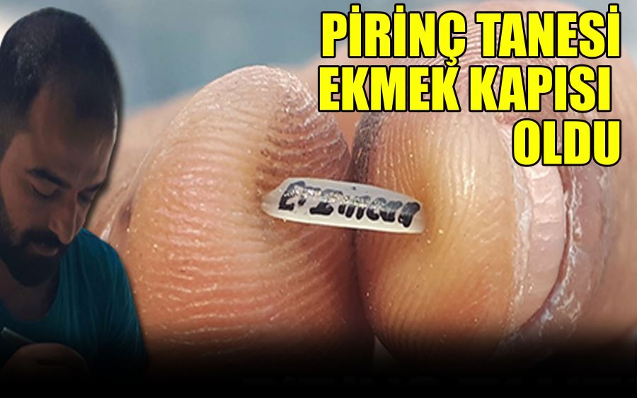 PİRİNÇ TANESİ EKMEK KAPISI  OLDU