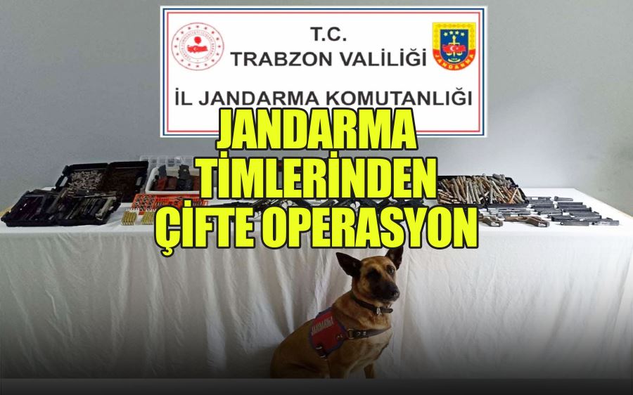 JANDARMA TİMLERİNDEN ÇİFTE OPERASYON