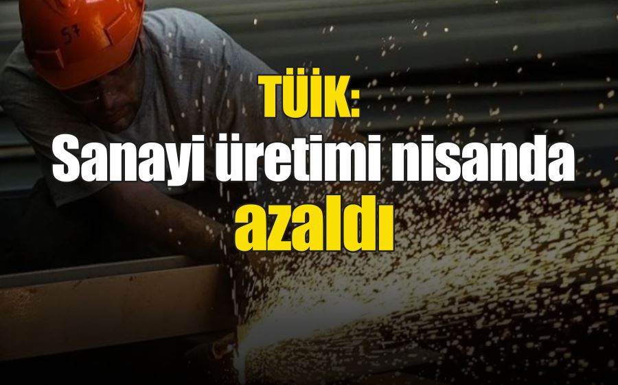 TÜİK: Sanayi üretimi nisanda  azaldı