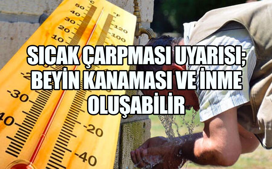 SICAK ÇARPMASI UYARISI; BEYİN KANAMASI VE İNME OLUŞABİLİR