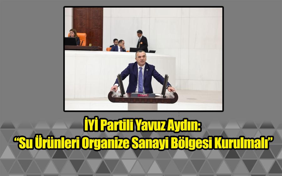 İYİ Partili Yavuz Aydın: “Su Ürünleri Organize Sanayi Bölgesi Kurulmalı”