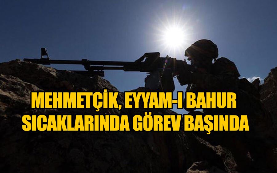 Mehmetçik, Eyyam-ı Bahur sıcaklarında görev başında