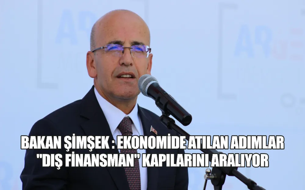 BAKAN ŞİMŞEK : EKONOMİDE ATILAN ADIMLAR 