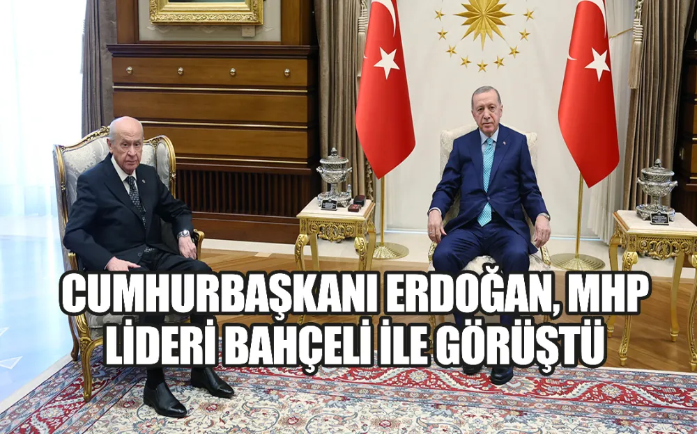 Cumhurbaşkanı Erdoğan, MHP Lideri Bahçeli ile görüştü