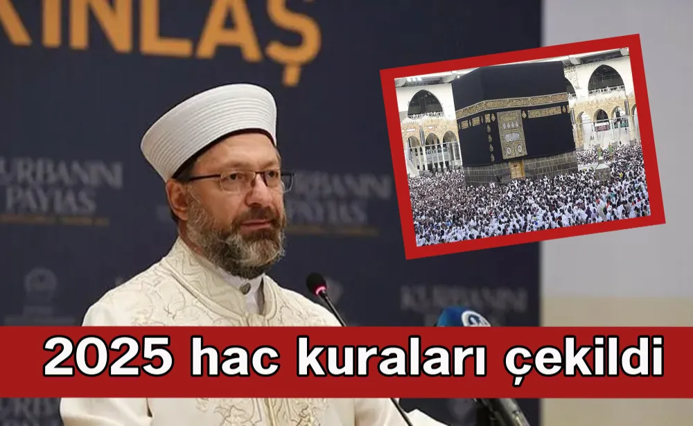 2025 hac kuraları çekildi!  Diyanet İşleri Başkanı Ali Erbaş duyurdu