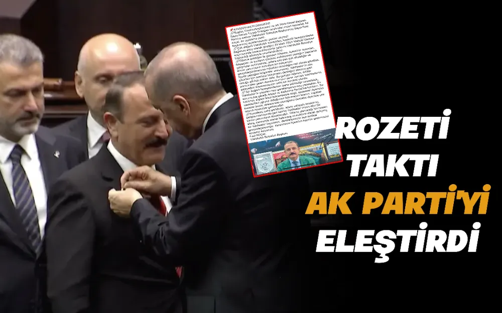 ROZETİ TAKTI AK PARTİ