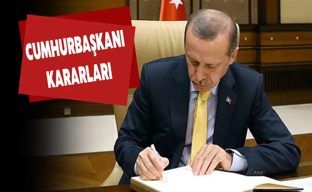 Cumhurbaşkanı kararları Resmi Gazete