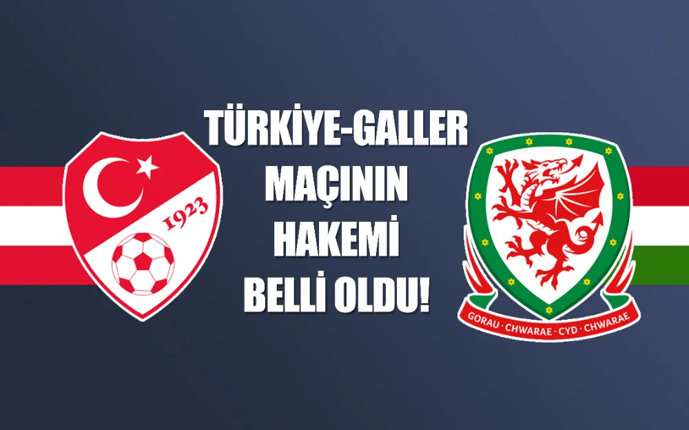 Türkiye-Galler maçının hakemi belli oldu!  