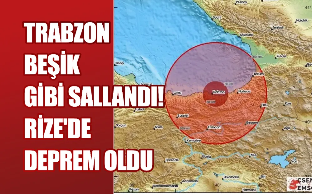 Trabzon beşik gibi sallandı! Rize