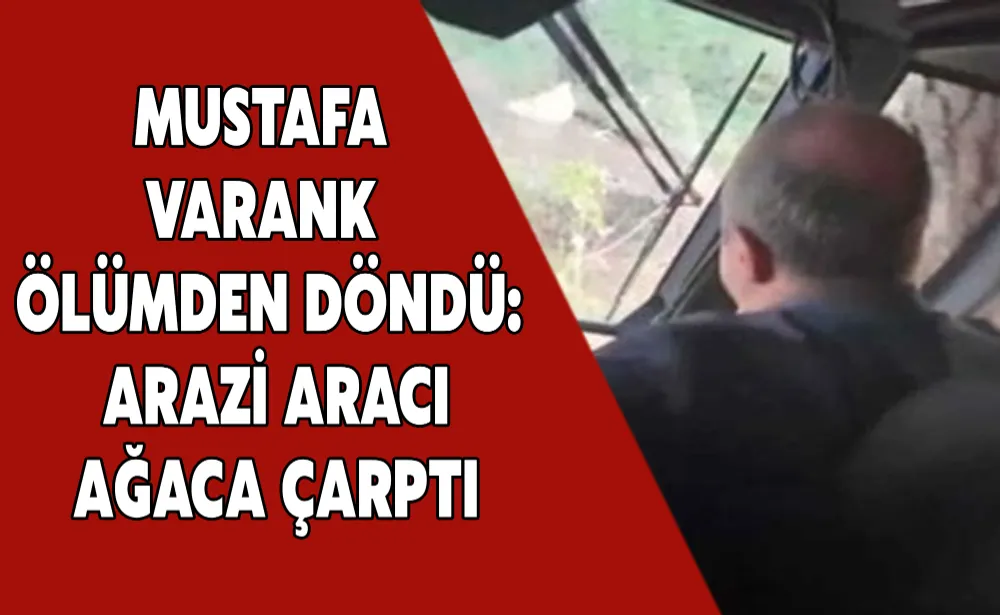 Mustafa Varank ölümden döndü: Arazi aracı ağaca çarptı