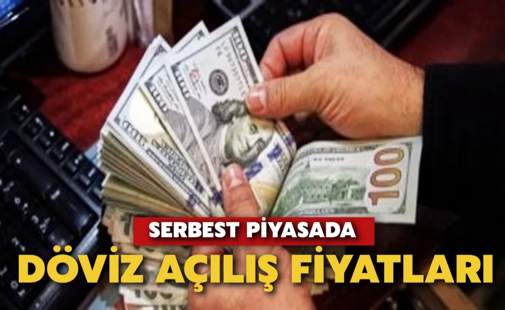 Serbest piyasada döviz açılış fiyatları