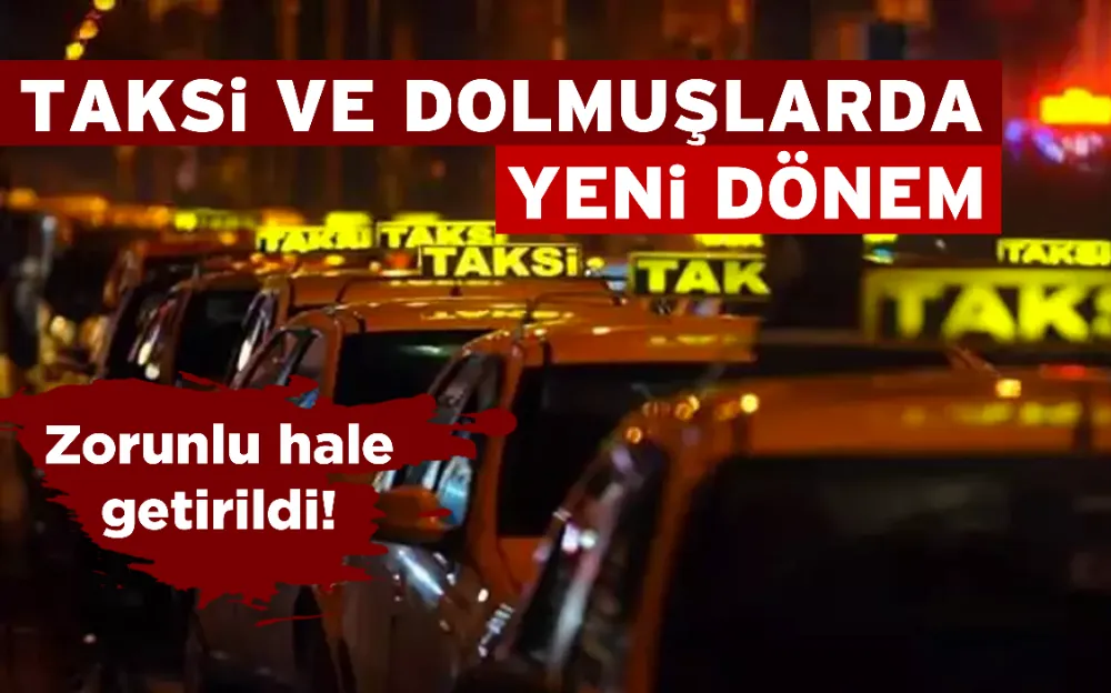 Taksi ve dolmuşlara 