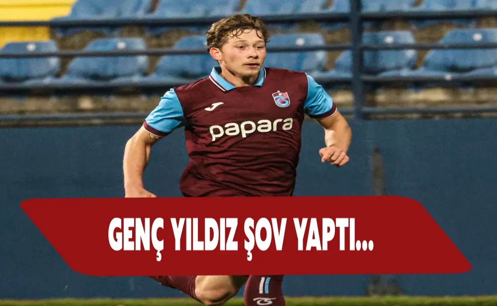 Trabzonspor deplasmanda turu geçti! Genç yıldız şov yaptı…