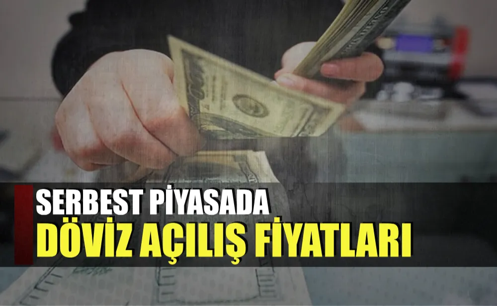 Serbest piyasada döviz açılış fiyatları