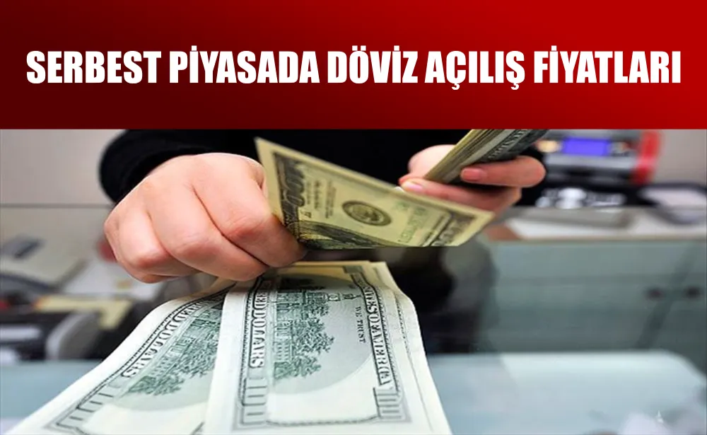 Serbest piyasada döviz açılış fiyatları