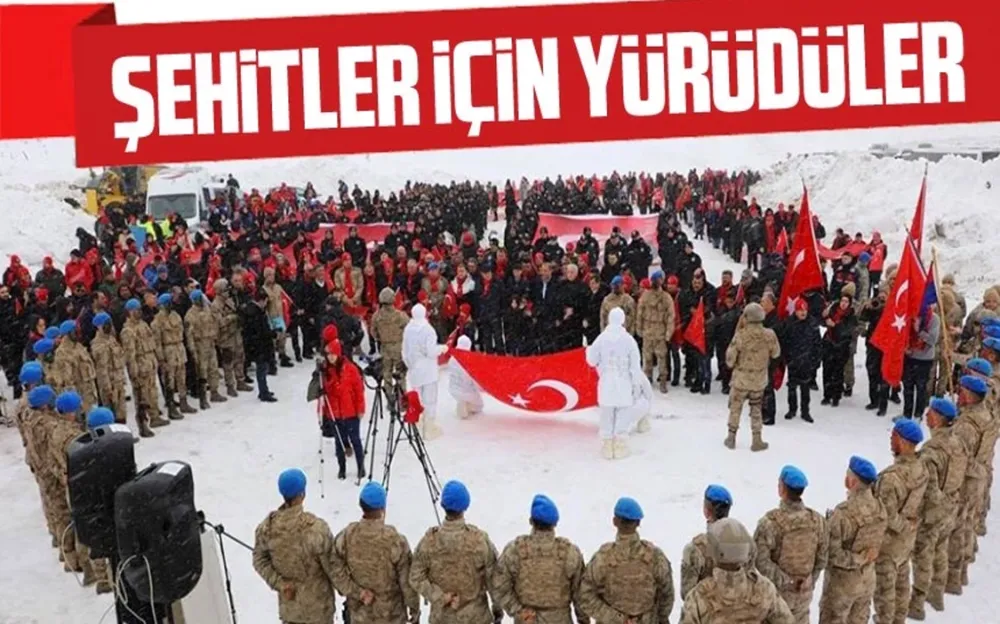 Binlerce vatandaş Kop Şehitleri için yürüdü!