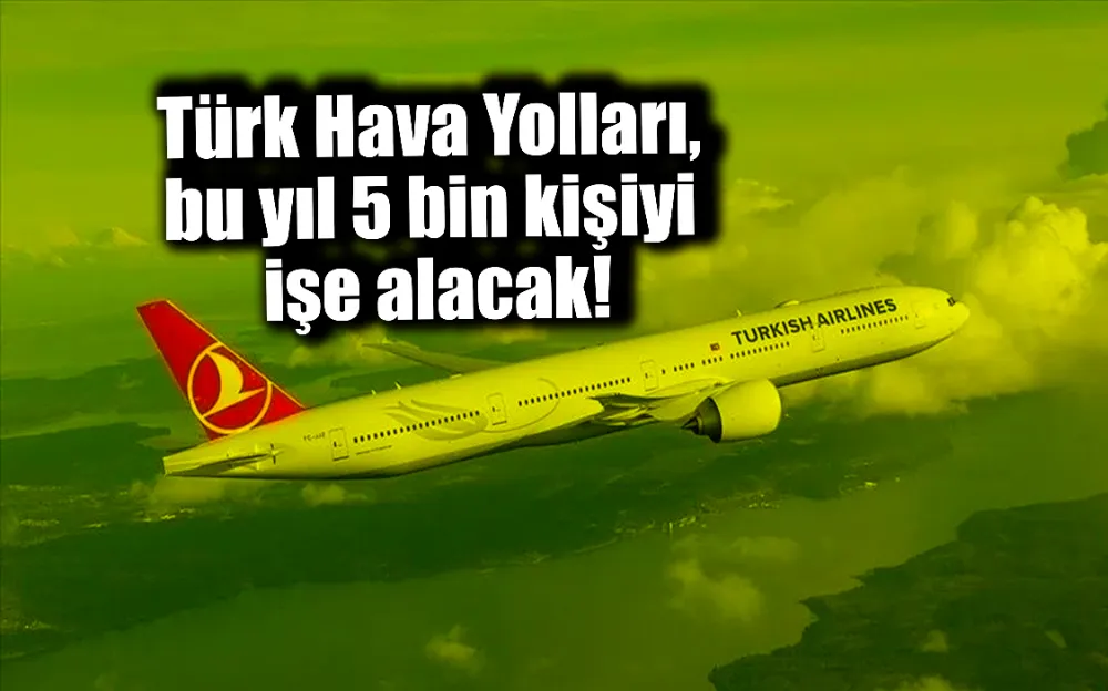 Türk Hava Yolları, bu yıl 5 bin kişiyi işe alacak!