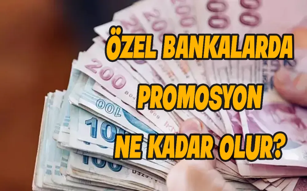 Özel bankalarda promosyon ne kadar olur?