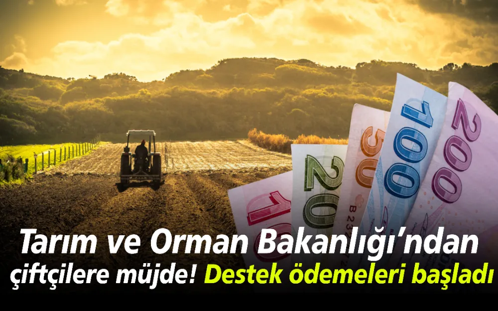 TARIM VE ORMAN BAKANLIĞI’NDAN ÇİFTÇİLERE MÜJDE! DESTEK ÖDEMELERİ BAŞLADI