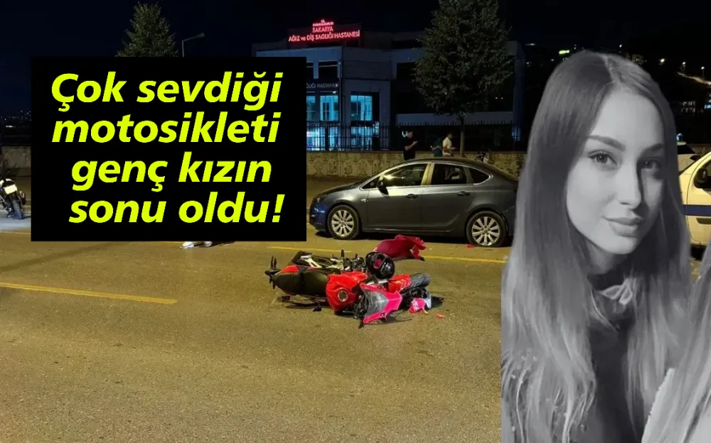 Çok sevdiği motosikleti genç kızın sonu oldu!