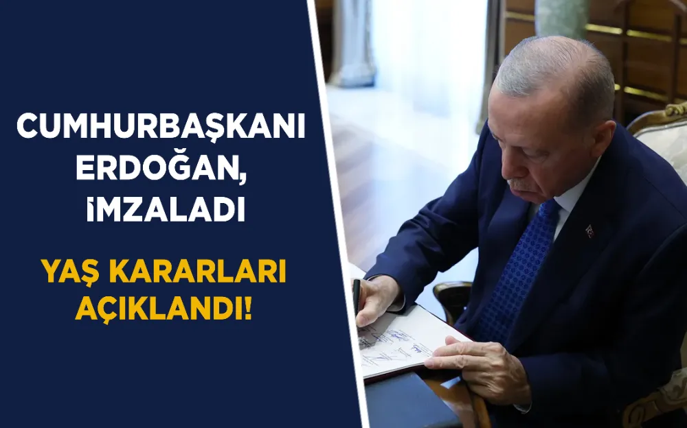 CUMHURBAŞKANI  ERDOĞAN,  İMZALADI