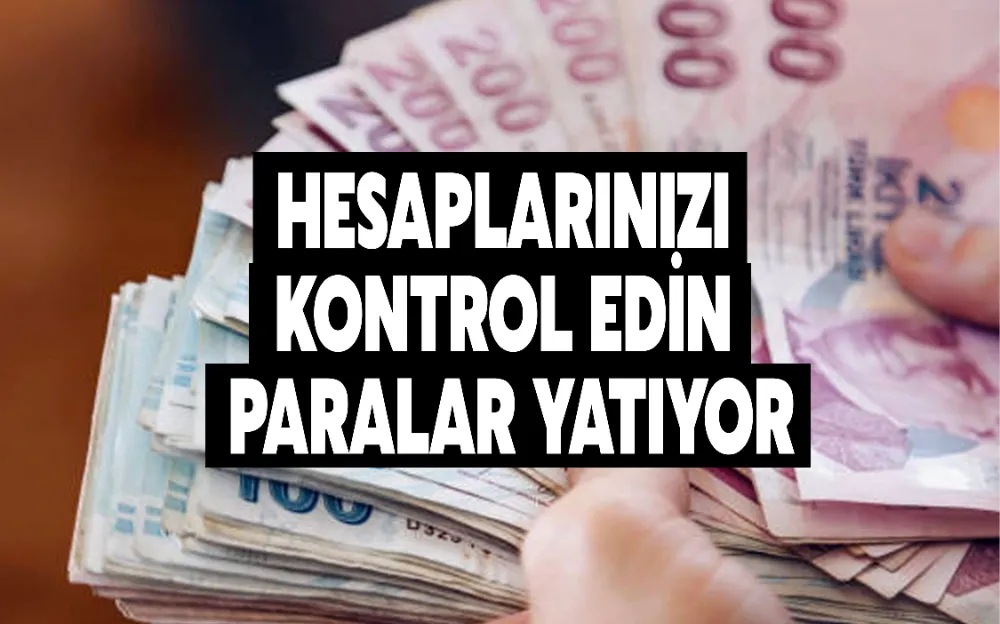 HESAPLARINIZI KONTROL EDİN PARALAR YATIYOR