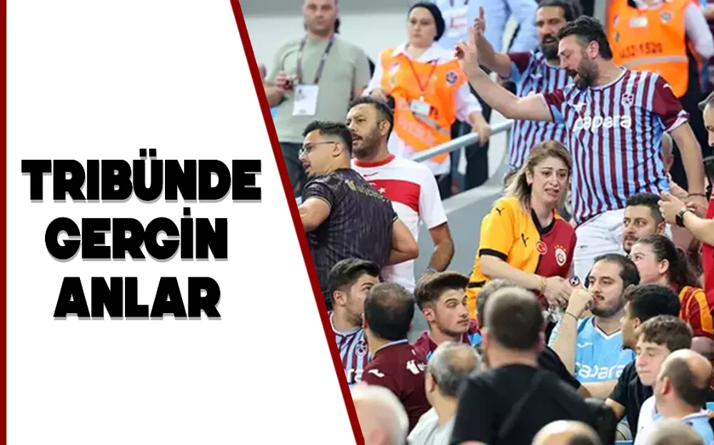 ​​​​​​​Trabzonspor - Rapid Wien Maçı Sırasında Tribünde Gergin Anlar!  