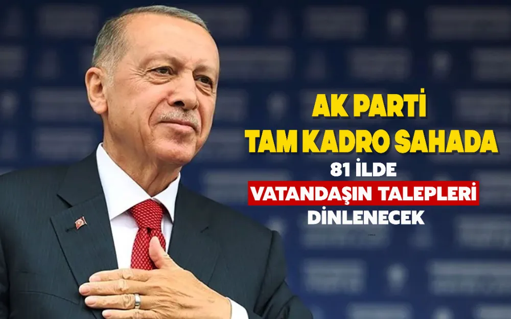 AK Parti tam kadro sahada!  