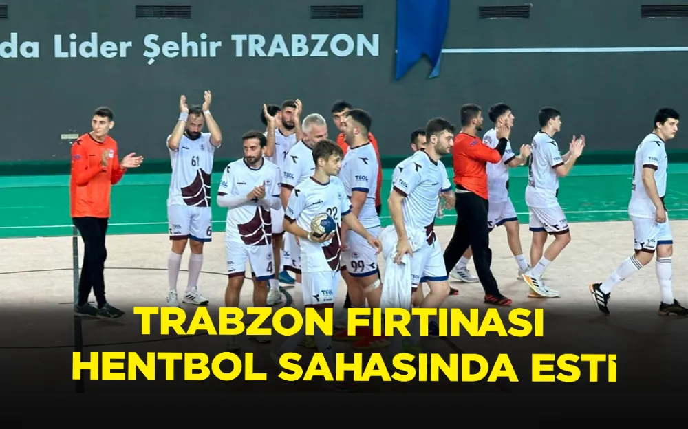 TRABZON FIRTINASI HENTBOL SAHASINDA ESTİ