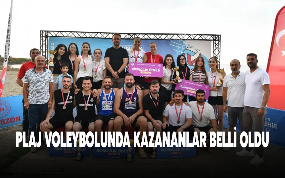 PLAJ VOLEYBOLUNDA KAZANANLAR BELLİ OLDU