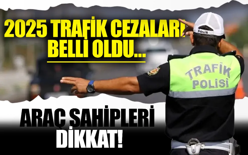 Araç sahipleri dikkat! 2025 trafik cezaları belli oldu…