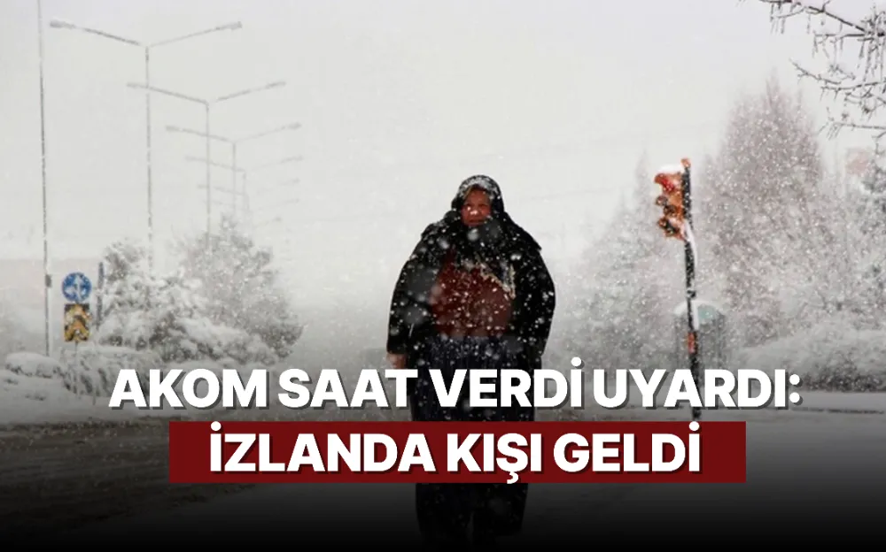 AKOM saat verdi uyardı: İzlanda kışı geldi