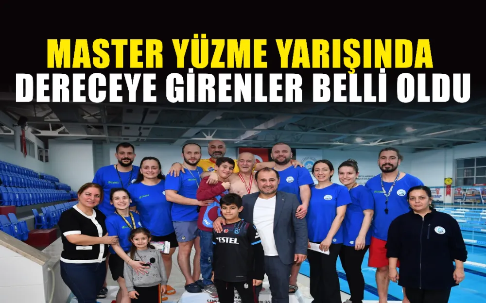 Master Yüzme Yarışında dereceye girenler belli oldu